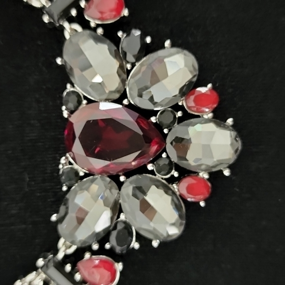 WHBM - Ruby and Silver Necklace - Picture 4 of 5
